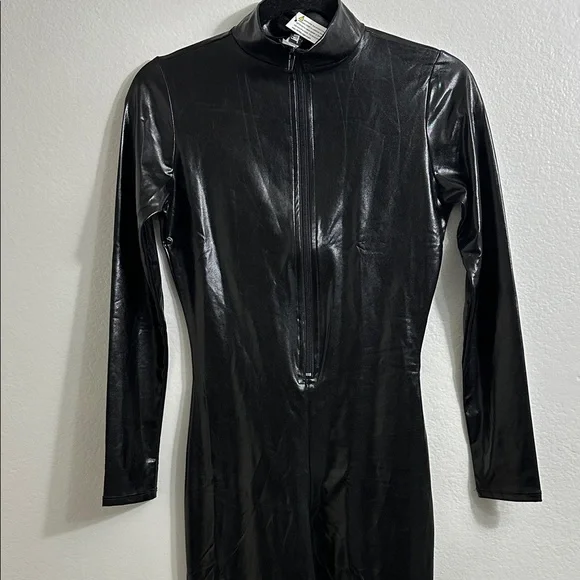 BNWT-  forplay  Black Long-Sleeve jumpsuit- S/M - Picture 4 of 13